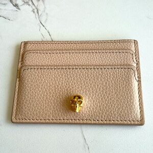 Authentic Alexander McQueen Card Holder in baby pink